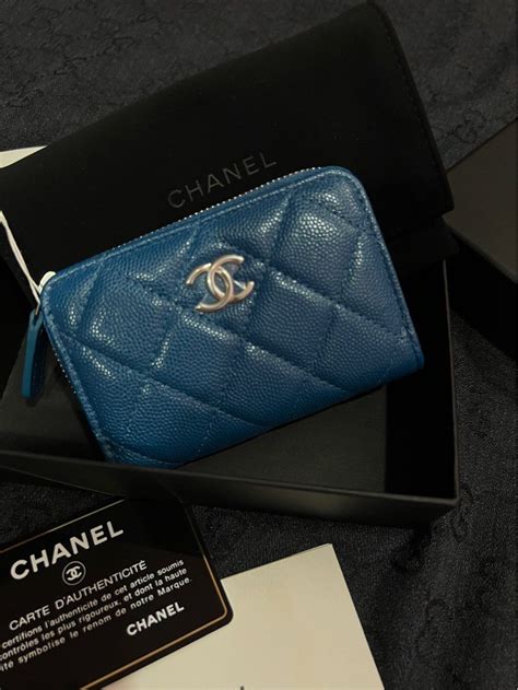 chanel card case red|Chanel zipper card case.